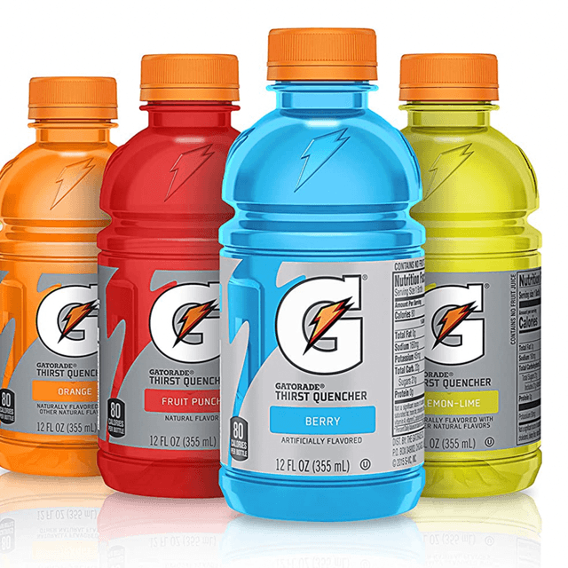 Gatorade or electrolite drinks